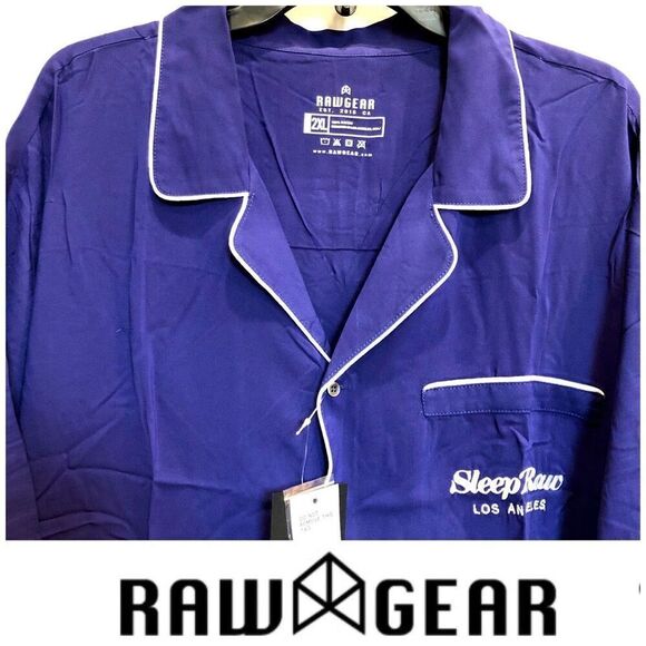 RAWGEAR - NWT - Unisex (M Sz 2XL) Pack of 3 “Sleep RAW” Sleep Shirts OVERSIZED - Picture 1 of 13